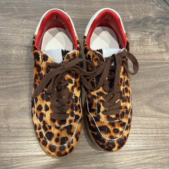 Steve Madden Women's Tux Leopard Low-Top Sneakers - Picture 4 of 4